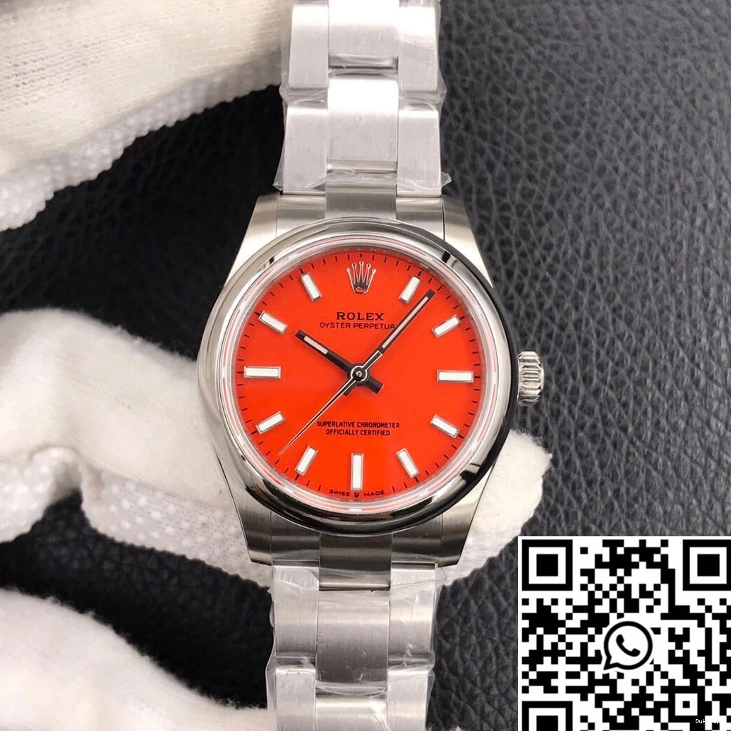 EW M277200-0008 Oyster Coral Perpetual 31MM Dial Red Factory Rolex 0516
